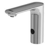 Sanela - Válvula electrónica de lavabo, para agua fría, a pilas, cromo SLU 71B
