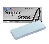 Sanelli Ambrogio Naniwa Super Stone - Piedra afiladora profesional, grano medio #1000, ideal para afilar cuchillos normales, con alta fuerza de pulido, Splash & Go, fabricado en Japón