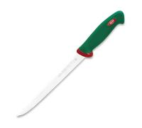Sanelli Línea Premana Professional,Cuchillo Filetear Flexible Cm.22,Acero Inoxidable,Verde y Rojo,36.0x3.0x4.0 cm