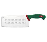Sanelli Línea Premana Professional,Cuchillo Chino Cm.22,Acero Inoxidable,Verde y Rojo,34.5x3.0x10.0 cm