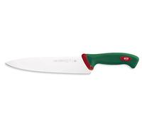 Sanelli Línea Premana Professional,Cuchillo Cocina Cm.24,Acero Inoxidable,Verde y Rojo,37.0x3.0x4.0 cm
