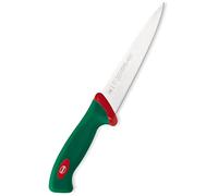 Sanelli Línea Premana Professional,Cuchillo Degollar Cm.18,Acero Inoxidable,Verde y Rojo,