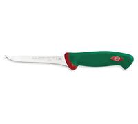 Sanelli Línea Premana Professional,Cuchillo Deshuesador Cm.14 ,Acero Inoxidable,Verde y Rojo,27x3.0x4.0 cm