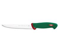 Sanelli Línea Premana Professional,Cuchillo Filetear Flexible Cm.18,Acero Inoxidable,Verde y Rojo,