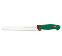 Sanelli Línea Premana Professional,Cuchillo Jamón 24,Acero Inoxidable,Verde y Rojo,37.0x3.0x4.0 cm