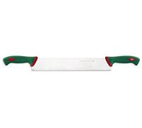 Sanelli Línea Premana Professional,Cuchillo Quesos 2 Mangos 36,Acero Inoxidable,Verde y Rojo,61.0x3.0x6.0