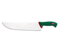Sanelli Línea Premana Professional,Cuchillo Trinchante Cm.33,Acero Inoxidable,Verde y Rojo,45.5x3.0x7.0 cm