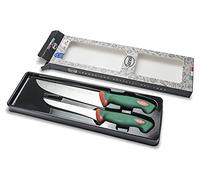 Sanelli Línea Premana Professional,Estuche Cocinero 2 pz:,Acero Inoxidable,Verde y Rojo,39.0x13.0x3.0 cm