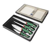 Sanelli Línea Premana Professional,Estuche Sushi 4 pz:,Acero Inoxidable,Verde y Rojo,