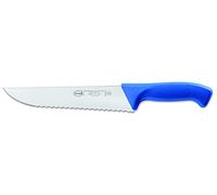 Sanelli Linea Skin - Cuchillo francés serrado, acero inoxidable, color azul, longitud de la hoja: 22 cm.