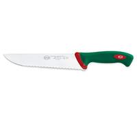 Sanelli Premana Professional - Cuchillo francés dentado, acero inoxidable, verde/rojo