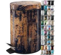 Sanilo Cubo de basura para el baño 3 L con dispositivo automático de descenso, muchas papeleras nuevas a elegir para el baño, con contenedor interior (Vintage)