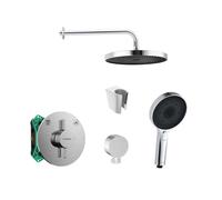 SANITINO - Conjunto de ducha con grifo empotrado, con cuerpo de montaje y accesorios kielle, cromo SANI21HKK000