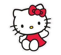 Sanrio - cojín decorativo (36 cm), diseño de hello kitty, color rojo