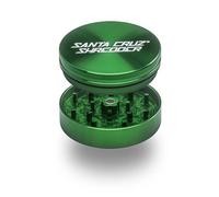 Santa Cruz Shredder Molinillo de hierbas de metal con parte superior moleteada para un agarre más fuerte, 2 piezas de 2.7 pulgadas (verde)