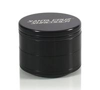 Santa Cruz Shredder Molinillo de hierbas y especias fabricado en Estados Unidos (grande (2.7 pulgadas), negro)