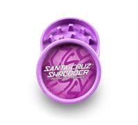 Santa Cruz Shredder Molinillo para hierbas moleteado superior para un agarre más fuerte, 2 piezas, mediano 2.2 (morado)