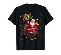 Santa Riding Turkey Take Number 67 Christmas & Thanksgiving, Camiseta