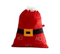 Santa Sack - Christmas Candy Bag, Red Large Drawstring Christmas Bags, Reusable Santa Pouch For Kids Adults Family Friends Birthday Halloween Thanksgiving Home Holiday New Year Wedding Parties