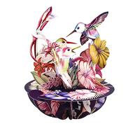 SANTORO Pirueta, Tarjeta De Felicitación Emergente 3D - Colibríes Blush - Para Ella, Él, Mamá, Esposa, Hermana, Hija, Cumpleaños, Amantes De Las Aves | Tarjetas De Agradecimiento Para Profesores