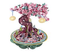 SANTORO Pirueta, Tarjeta De Felicitación Emergente 3D - Flor De Cerezo - Regalo De Cumpleaños Para Ella, Hija, Esposa | Pensando En Ti | Tarjeta De Flores Para El Día De La Madre