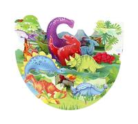 SANTORO Popnrock, Tarjeta De Felicitación Emergente 3D - Dinosaurios - Para Niños, Familia | Tarjeta De Cumpleaños De Dinosaurio Para Niñas Y Niños