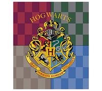 SaoTi Manta Coralina Harry Potter 120 x 150 CM, Escudo, Personajes, Diferentes Modelos y Colores (Escudo Fondo 4 Colores)