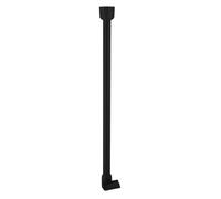 Sapho Accesorios Ridder - Soporte esquinero para barra de ducha, negro 59611