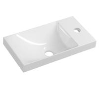 Sapho Agos lavabo 40x22 cm rectangular para mueble blanco brillante AS400