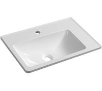 Sapho Arana lavabo 56x35 cm rectangular clásico blanco brillante AN056
