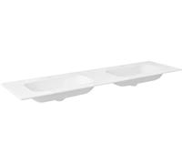 Sapho Aruba lavabo 180x51.5 cm rectangular para mueble-doble blanco mate AR180-B2M