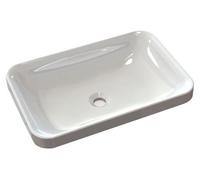 Sapho ASTORIA, lavabo de encimera en mármol sintético "Gussmarmor", 55x12x37 cm, color blanco