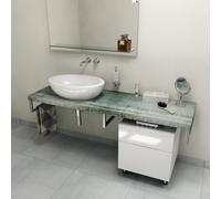 Sapho Avice encimera 140x49.5 cm grafito-azul AV1406