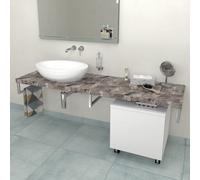 Sapho Avice encimera 140x49.5 cm gris AV1410