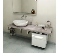 Sapho Avice encimera 160x49.5 cm grafito-gris AV167