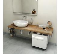 Sapho Avice encimera 160x49.5 cm grafito-madera AV168