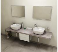 Sapho Avice encimera 250x49.5 cm grafito-gris AV257