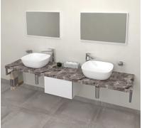 Sapho Avice encimera 250x49.5 cm gris AV2510