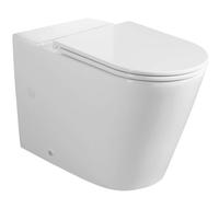 Sapho Avis - Inodoro combinado con válvula vario, Vortex Rimless, blanco PC106-111