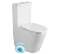 Sapho AVIS, inodoro combinado, diseño Vortex sin borde, salida vertical/horizontal, blanco