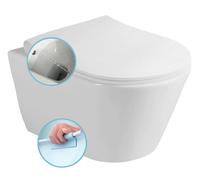 Sapho Avva - Inodoro suspendido con ducha de bidé, Rimless, blanco 100312