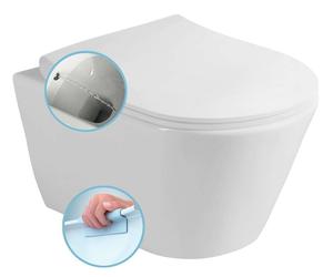 Sapho Avva - Inodoro suspendido con ducha de bidé, Rimless, blanco 100312