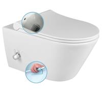 Sapho Avva - Inodoro suspendido con ducha de bidé, Rimless, blanco 100315