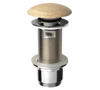 Sapho Blok - Salida de lavabo con cierre, Click Clack, travertino beige 2401-901