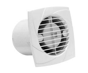 Sapho Cata B-Plus - Ventilador de baño con temporizador B-12 PLUS T, 20 W, conducto 120 mm, blanco 00982100