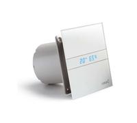 Sapho Cata E - Extractor de aire axial automático, E-100 GT, 8 W, tubería 100 mm, blanco 00900200