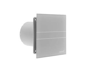 Sapho Cata E - Extractor de aire axial con temporizador, E-100 GST, 8 W, tubería 100 mm, plata 00900500
