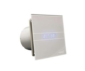 Sapho Cata E - Ventilador de baño E-100 GSTH axial automático, 8 W, tubería 100 mm, plata 00900600