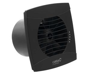 Sapho Cata UC - Ventilador axial UC-10, 8W, conducto de 100 mm, negro 01256000