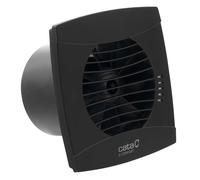 Sapho Cata UC - Ventilador axial UC-10 T, con temporizador, 8W, conducto de 100 mm, negro. 01202100